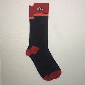 COACH - HORSE & CARRIAGE STRIPE CREW SOCKS (NWT)
